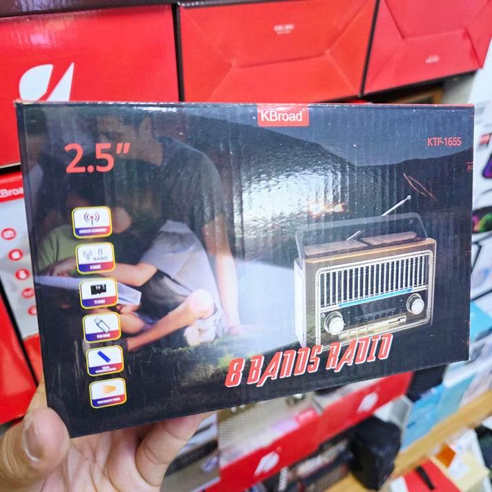 Ktf 1655 fm am radio usb hafıza destekli bluetooth hoperlör KBROAD