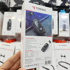 Makaralı tek kulaklık mikrofonlu led göstergeli 20saat konuşma süreli stereo bluetooth kulaklık TORİMA
