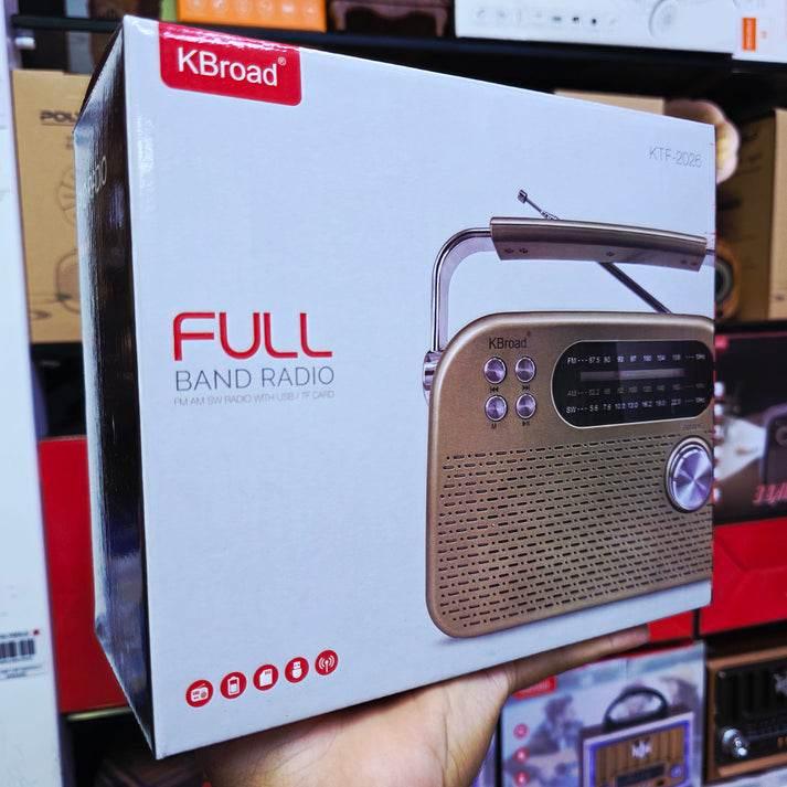 KTF-2026 nostaljı radiolu sm usb sd hafıza destekli bluetooth hoparlör KBROAD
