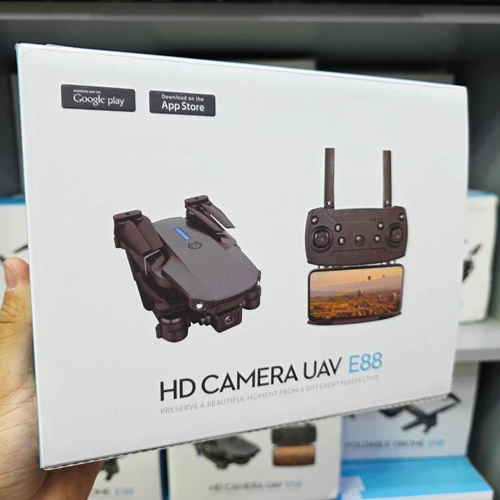 E88 4k Hd Çift Kameralı App Kontrol Wifi Katlanabilir akıllı Drone İCON