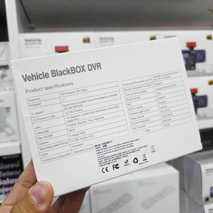 1080p full hd DVR araç içi kayıt dash cam ön arka çift kameralı mikrofonlu WEARFİT