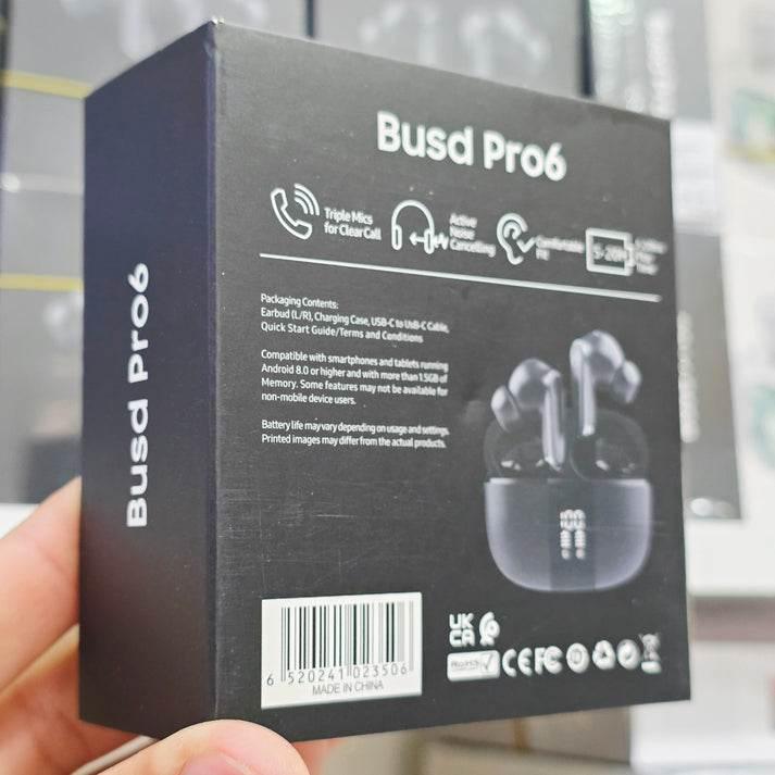 buds pro6 kulak içi 5,3v stereo mikrofonlu kulak içi dokunmatik bluetooth kulaklık WEARFİT