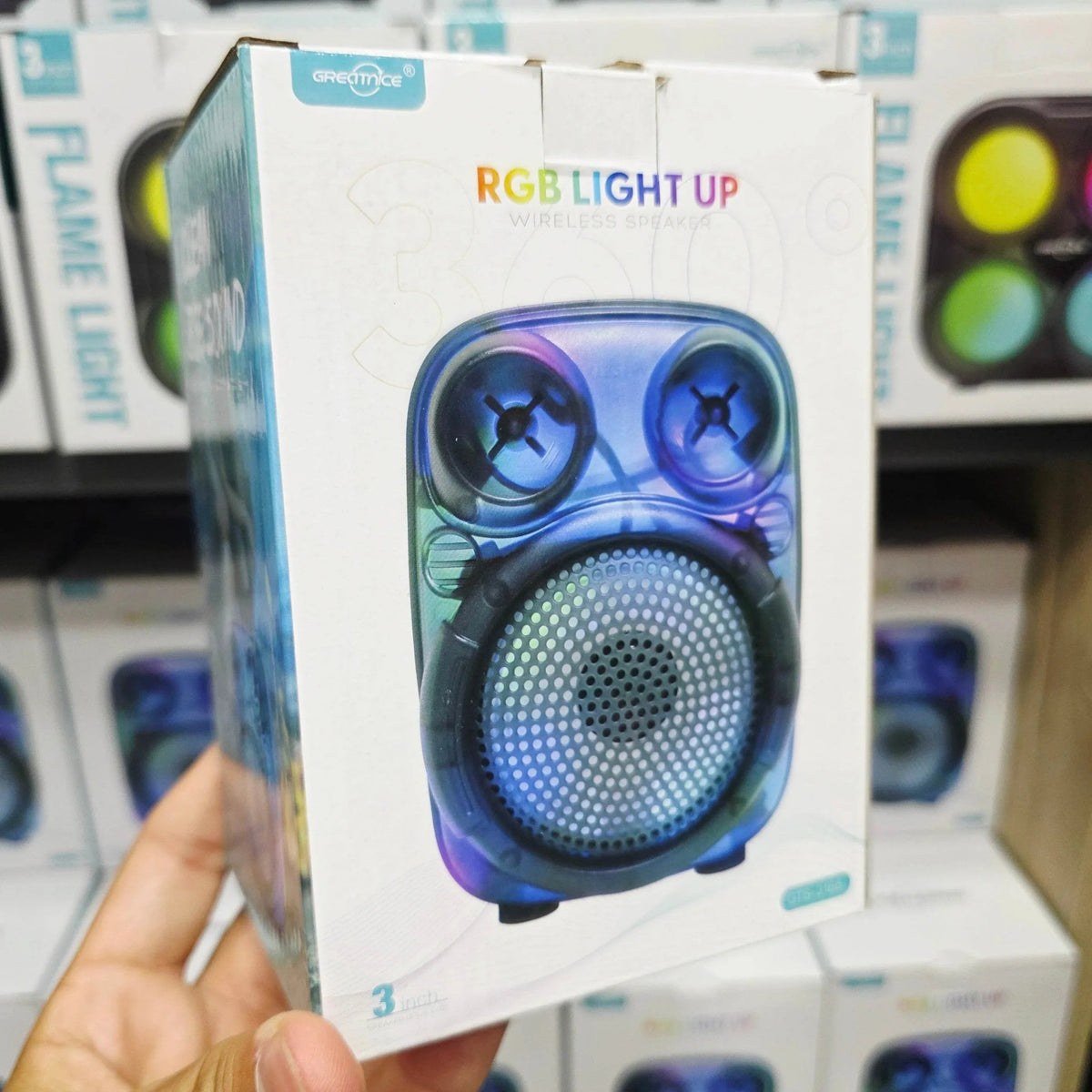 Gts-2166 rgb ışıklı 3 inç fm radio usb hafıza kart destekli 5W kablosuz Bluetooth hoparlör İVO
