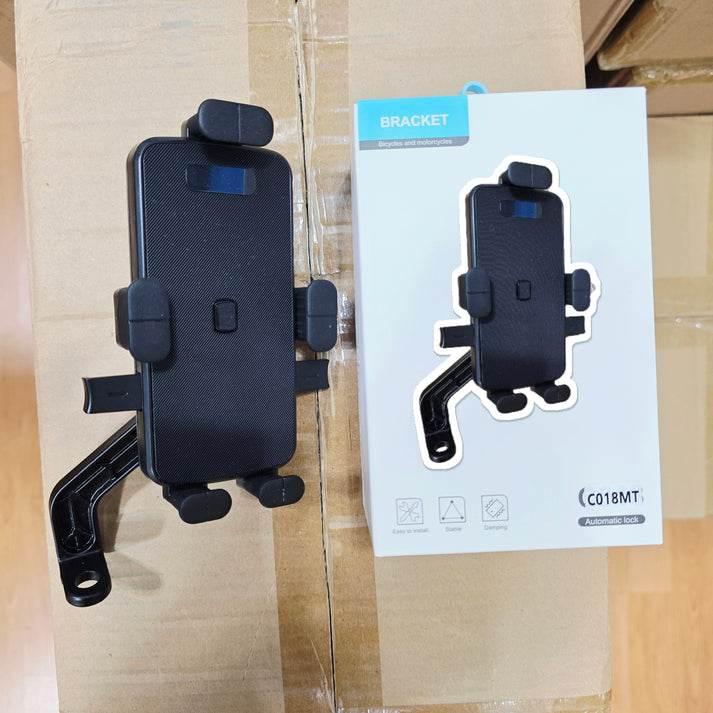 cm18mt motosiklet telefon tutucu aynaya takılan one touch otomatik kilitleme, 360° döner, suya dayanıklı ve güçlü sabitleme kolay kullanım AYSAN
