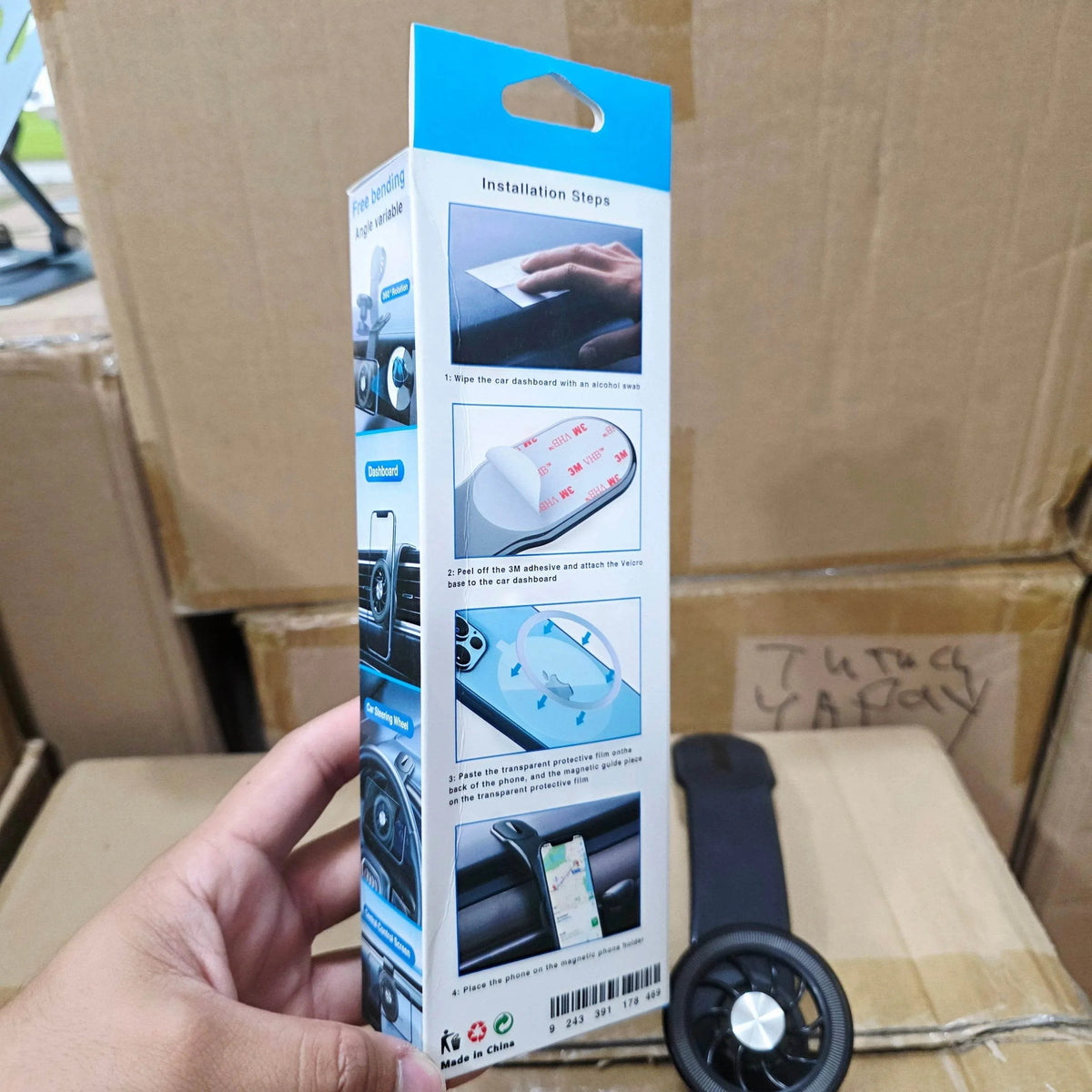 topidoya koyulan esnek katlanabilir, magnatik magsafli, açı ayarlanabilir, araç içi telefon tutucu AYSAN