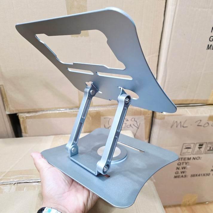 Metal 360 derece döner laptop ve tablet tutucu ayarlanabilir yükseklik masa üstü standı vip AYSAN