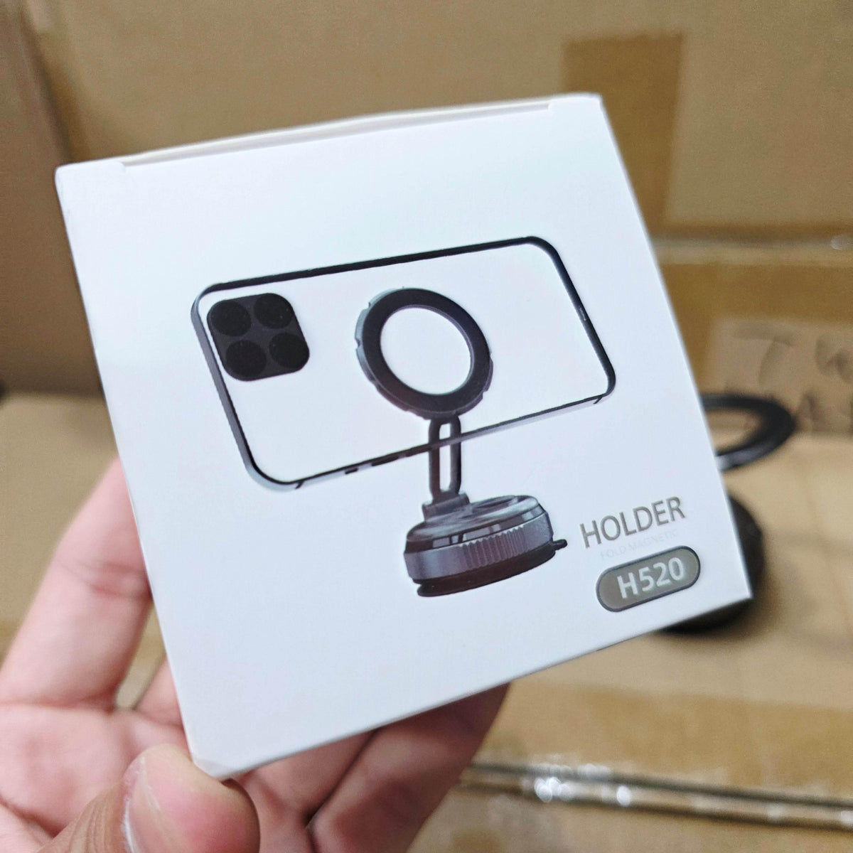 H520 vantuz emişli magnetik magsafeli telefon tutucu 360 derece döner ayarlanabilir açılı araç içi telefon tutucu AYSAN