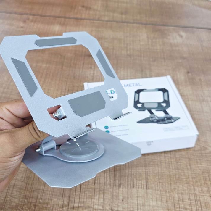 Foldable metal tablet stand | 360° döner, katlanabilir ayarlanabilir tutucu | tüm tablet modelleri ile uyumlu TEKNOİST