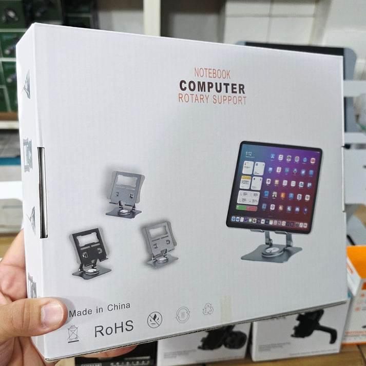 Metal 360 derece döner laptop ve tablet tutucu ayarlanabilir yükseklik masa üstü standı vip AYSAN