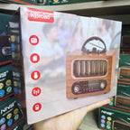 Kbroad full band radyo ahşap tasarım fm/am/sw/usb/tf destekli şarj edilebilir bluetooth hoparlör CARBON