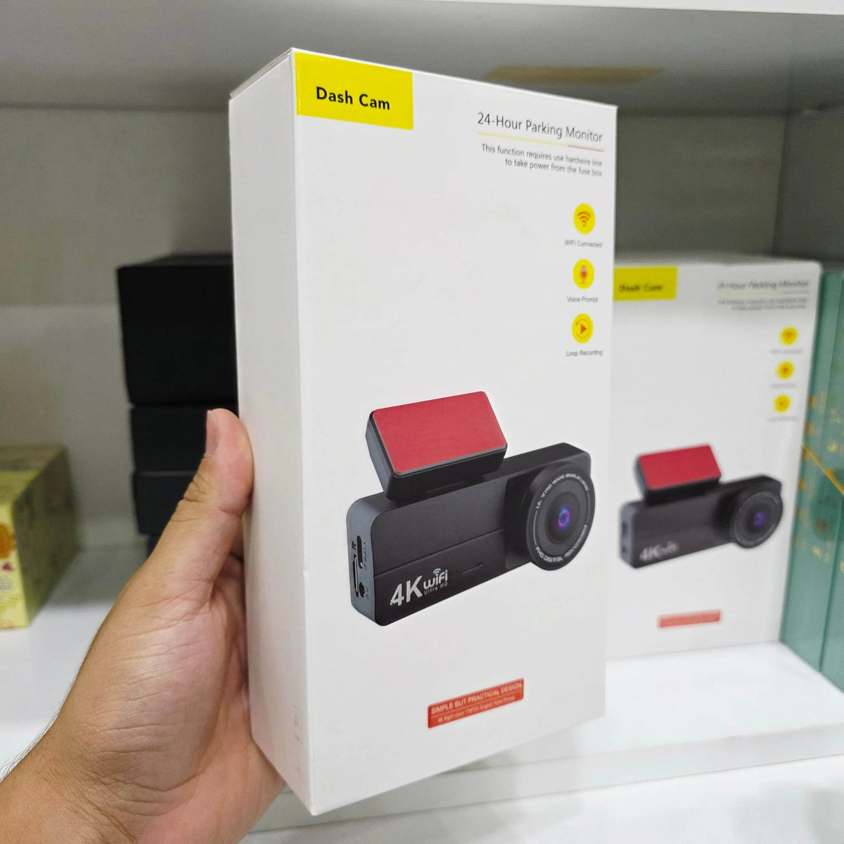 F8 4K Ultra Hd Ekranlı Ön Kamera Video Kaydedici Araç Kamerası Wi-Fi, IR Gece Görüşü, APP Kontrol DashCam WEARFİT