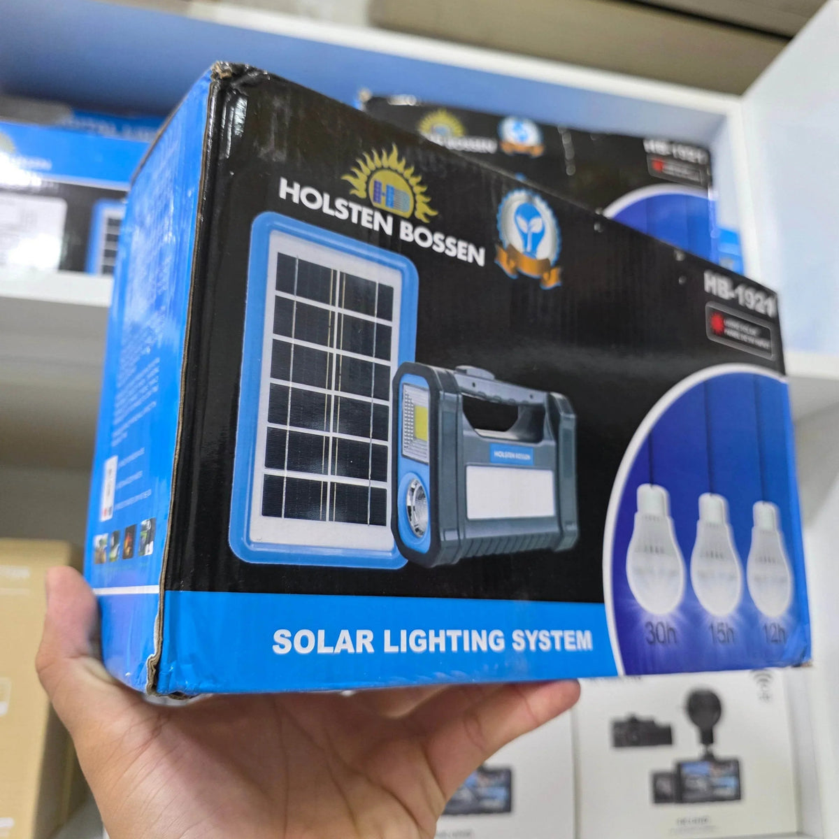 Güneş panelli 3 lambalı ve fenerli taşınabilir Enerji Bank 9v/3v Aydınlatma Sistemi Solar Sistemli Kamp Lambası El Lambası Bahçe Lambası WEARFİT