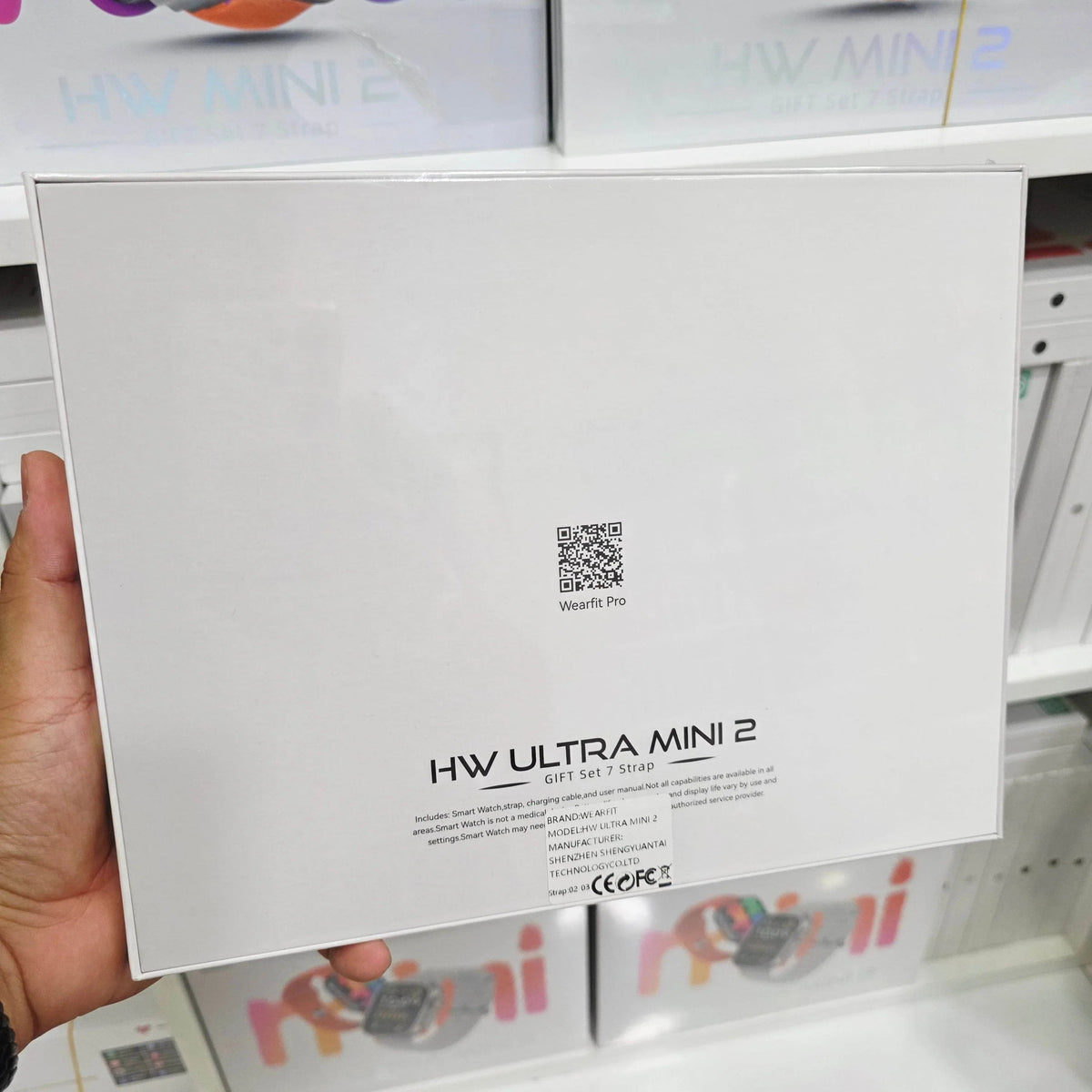 Hw ultra mini 2 41mm 1,75inç ekranlı 7 kordonlu ios android uyumlu akıllı saat WEARFİT