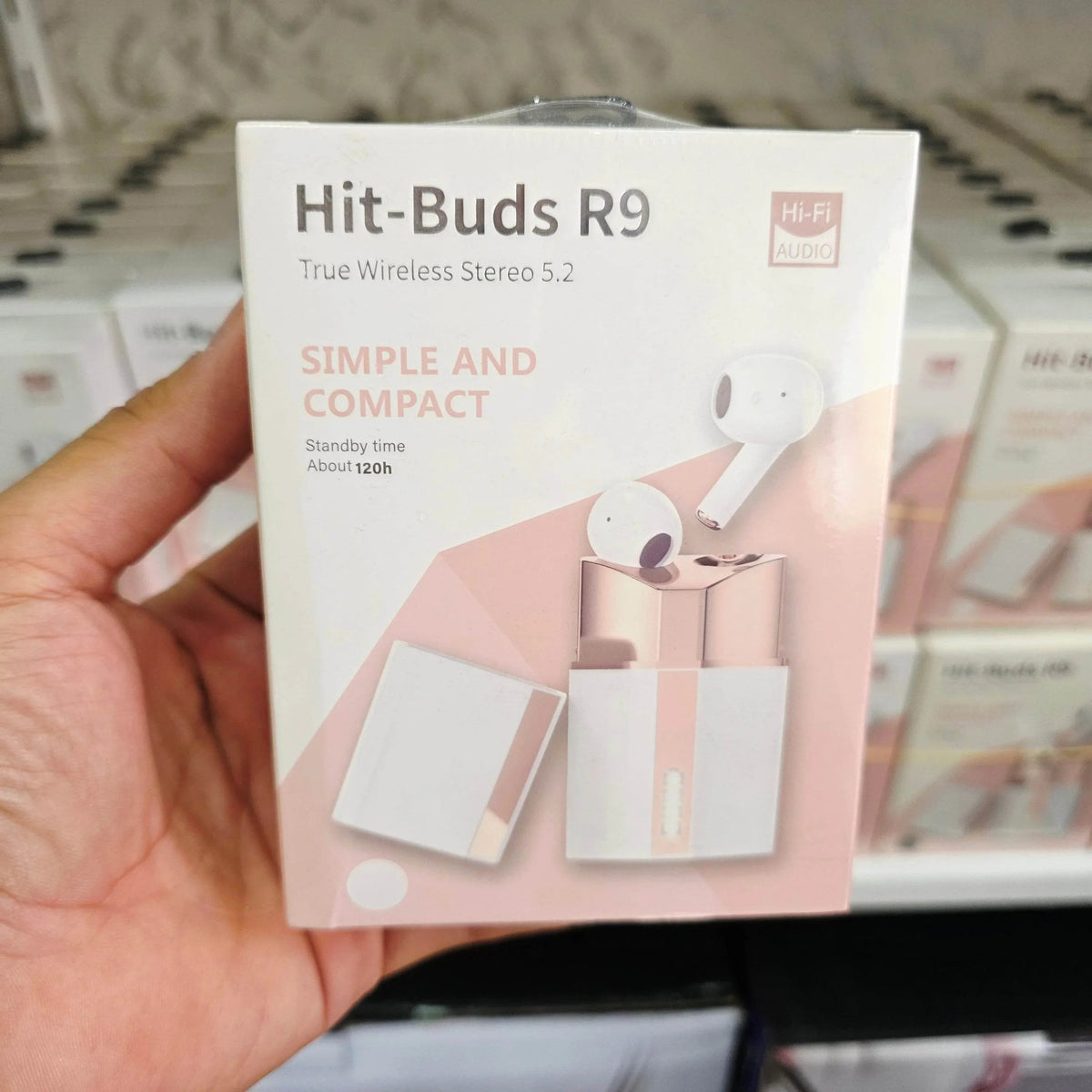 Hit buds r9 5,2v kulak içi mikrofonlu, kızlar için ruj şekli bluetooth kulaklık TELETEK