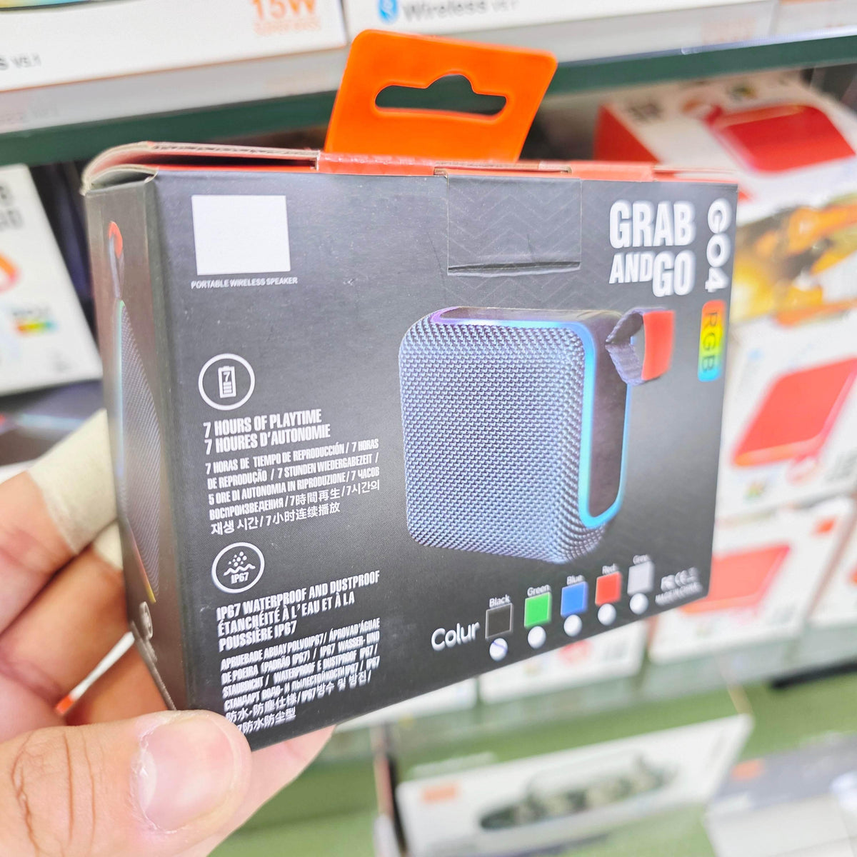Go4 rgb ışıklı taşınabilir 5,3v 7 saat kullanım süreli ip67 suya dayanıklı bluetooth hoparlör FOREFO