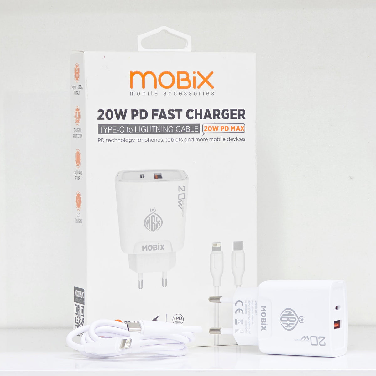 ( 5 adet ) 20W Usb ve TypeC çift çıkışlı şarj başlık ve 1m kablo seti MBX