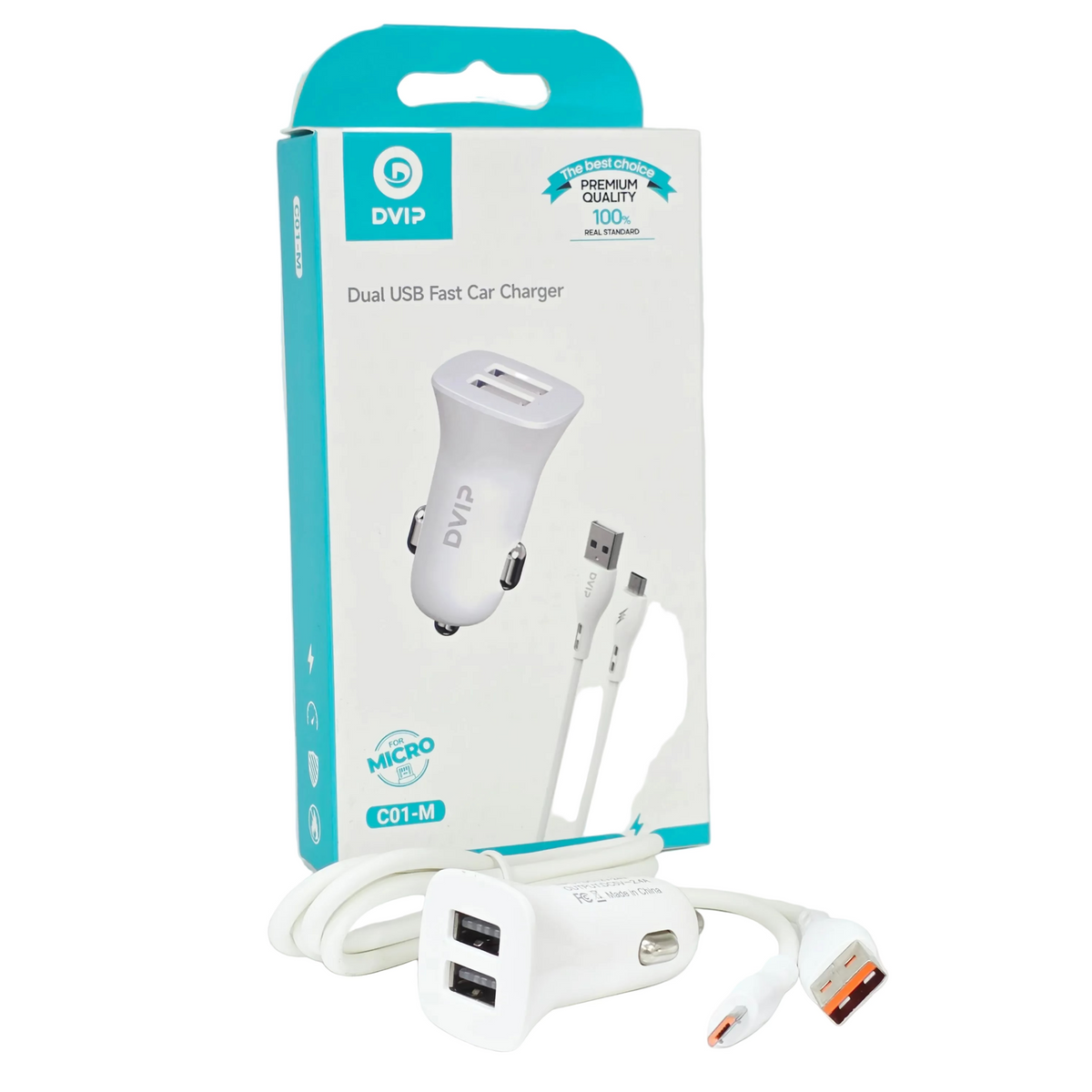 ( 5 adet ) Çift USB girişli 1m kablolu araç çakmaklık şarj başlık seti MBX