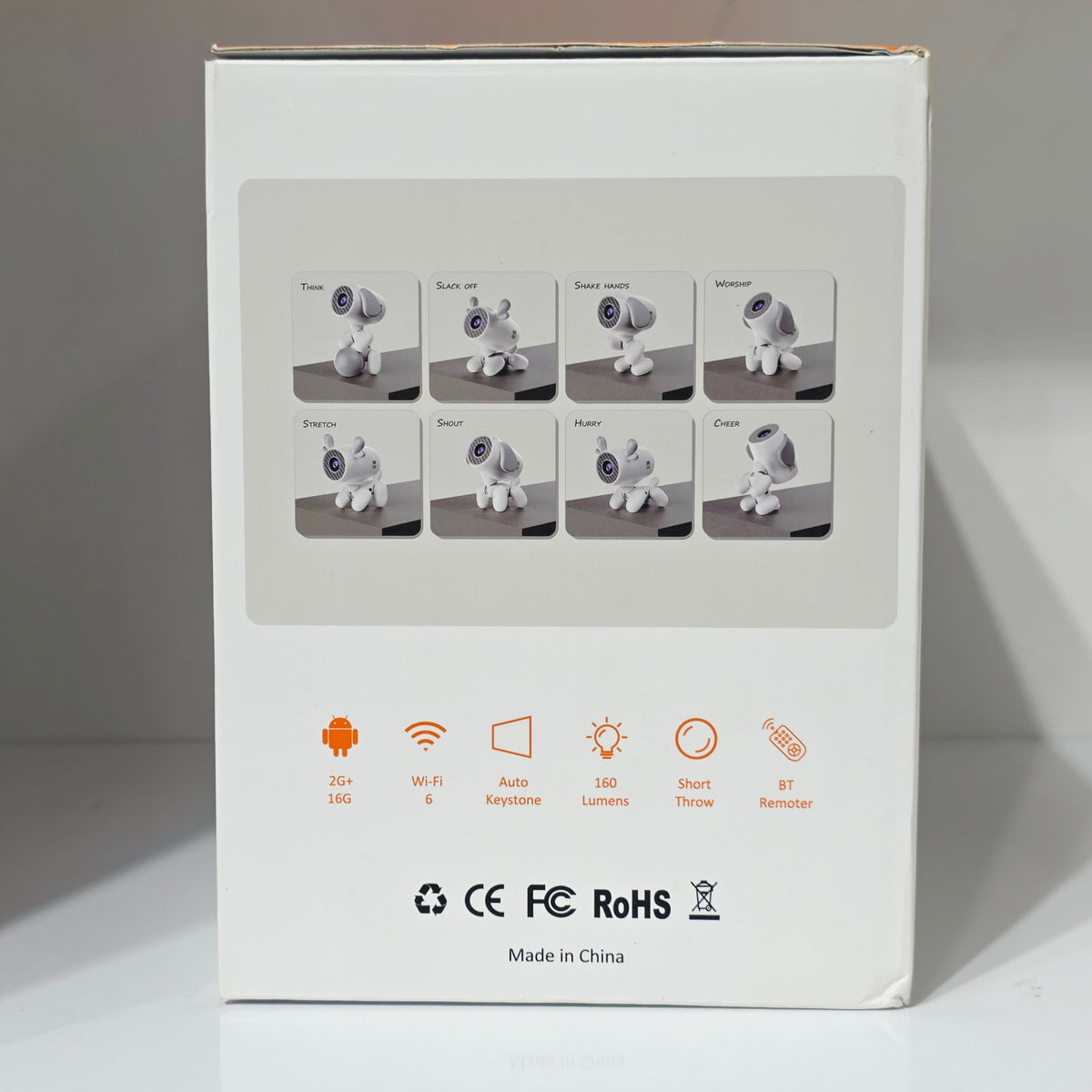 Geyik Tasarımlı Akıllı Projeksiyon Cihazı 4K Wifi, Android 2g+16g, kumandalı, Otomatik dengeleme, Hdmi Usb Sd Kulaklık girişli, LENSUN