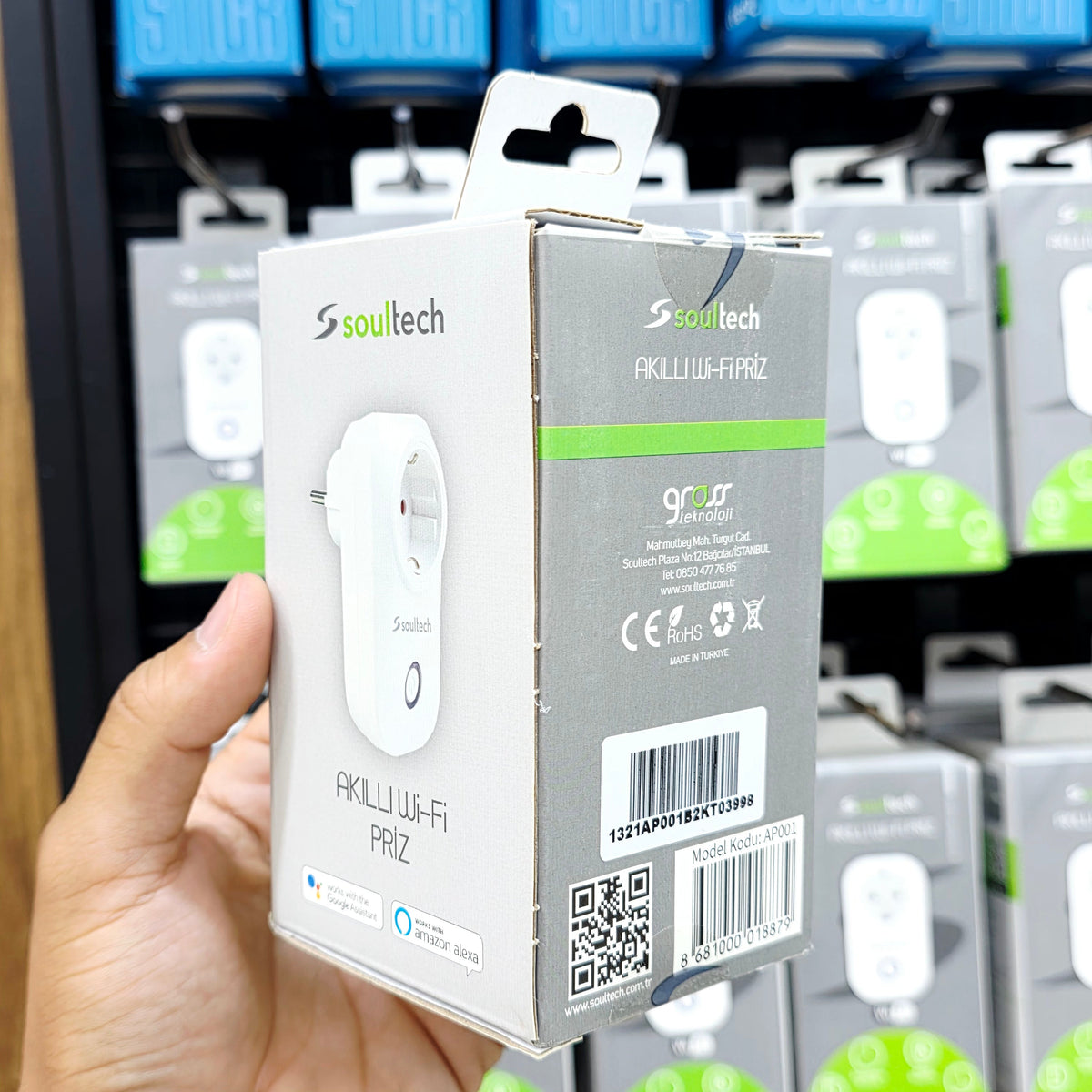 Akıllı Wi-Fi Priz 16A 3500W - Uzaktan Kontrol, Zamanlayıcı ve Sesli Komut Desteği (Ateşe Dayanıklı) Galio