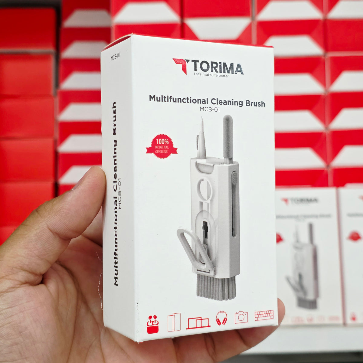 ( 3 adet ) 7'li Çok Fonksiyonlu Kulaklık ve Klavye Temizleme Seti TORİMA