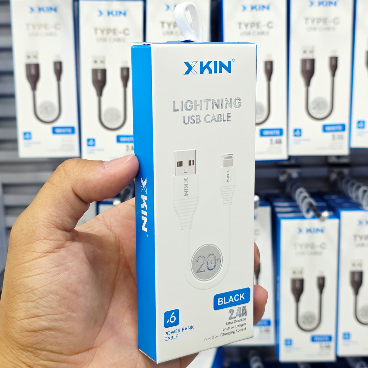 ( 5 adet ) 2,4A, 20cm Usb powerbank kablosu KolayMagza - Toptan Telefon Aksesuarları