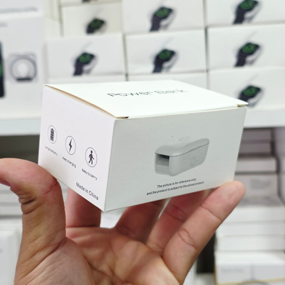 ( 3 adet ) Akıllı Saat manyetik powerbankı, Taşınabilir Kablosuz Şarj Kutusu Mini Powerbank 1000mah - Manyetik Hızlı Şarj Cihazı TÜMCELL