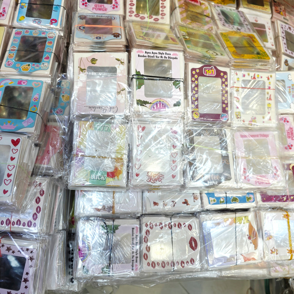 ( 50 adet ) telefon arkasına yapışan desenli ayna KolayMagza KM Technology - Toptan Telefon Aksesuarları