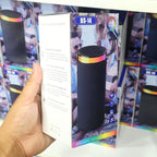 BS-14 RGB Işıklı Taşınabilir Bluetooth Hoparlör - Yüksek Ses Kalitesi Tastech