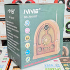 NNS NS-7061BT Nostaljik Görünümlü Bluetooth Şarjlı Retro Radyo Tastech