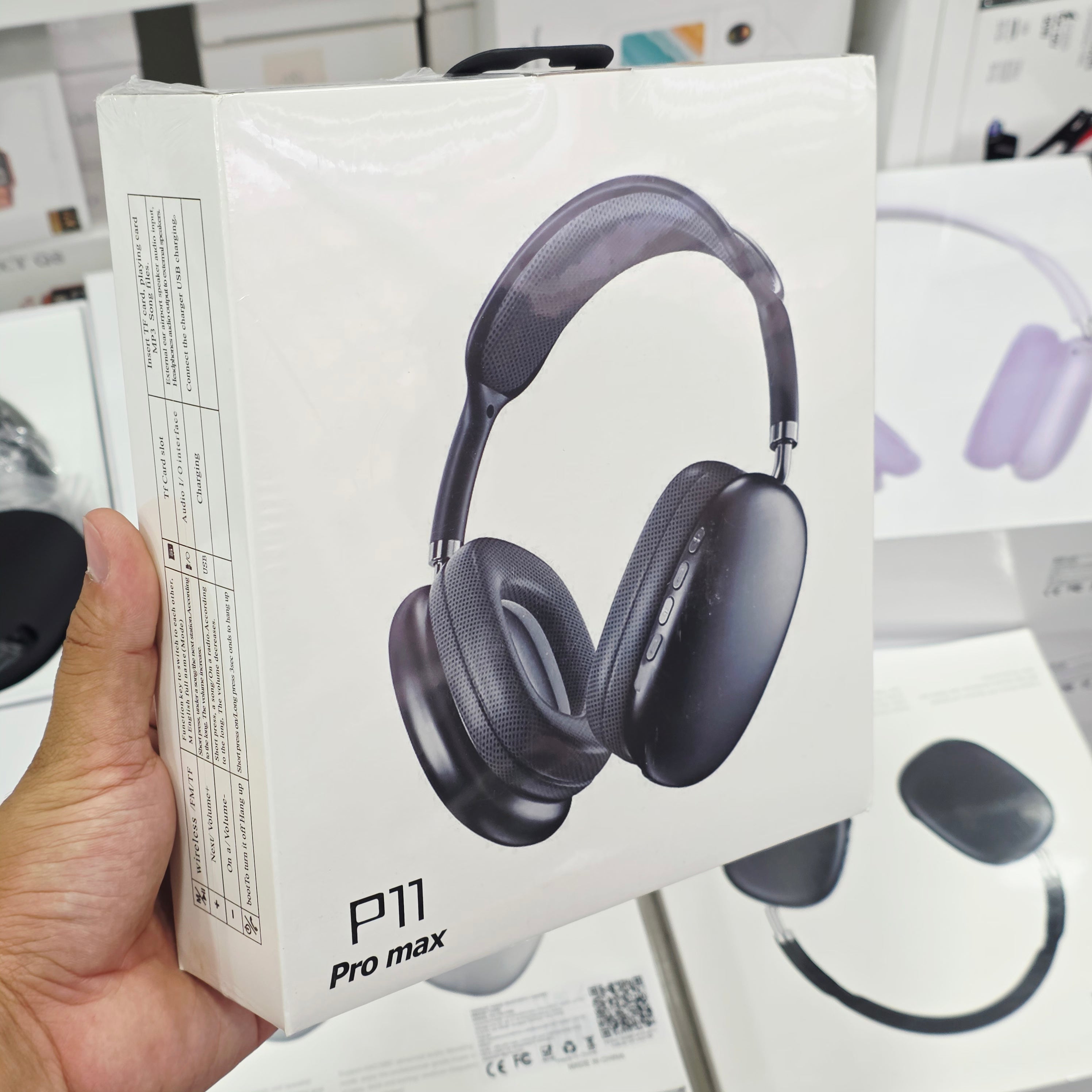 P11 Pro Max Kafa Üstü Kılıflı Bluetooth Kulaklık ve Çift Kordonlu Ultra Akıllı Saat Kombin Seti  TechnioTR