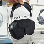 P11 Pro Max Kafa Üstü Kılıflı Bluetooth Kulaklık ve Çift Kordonlu Ultra Akıllı Saat Kombin Seti  TechnioTR