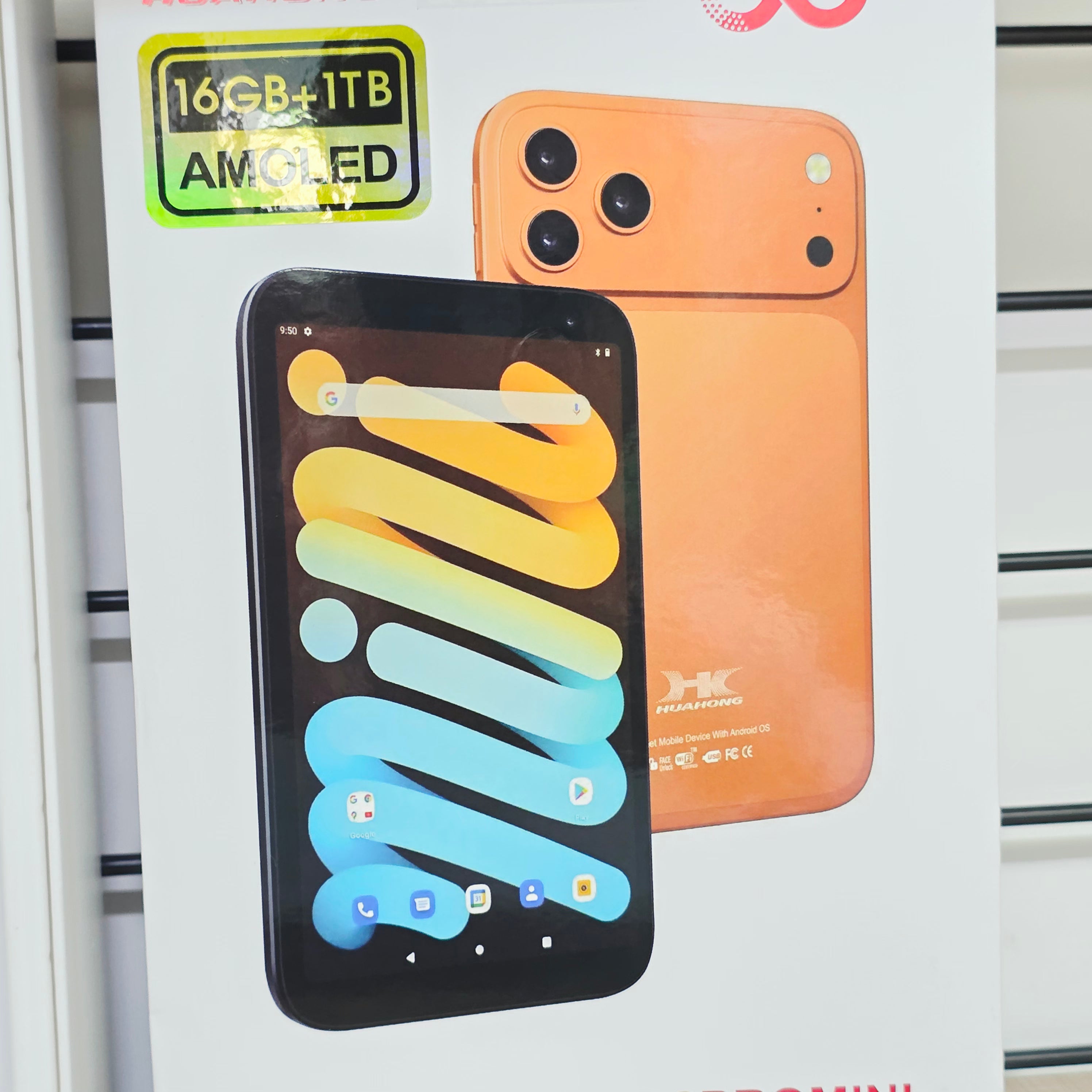 Huahong HK18ProMini 5G Destekli Mini Akıllı Telefon / Tablet - 16GB RAM + 1TB Hafıza, AMOLED Ekran (Kılıf Hediyeli Full Kutu)  TechnioTR