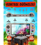 Sjgam M22 Pro Retro Oyun Konsolu 5,0 ''ıps Ekran Dahili 20000+ Oyun Emülatörleri Rgb LED Joystick TÜMCELL