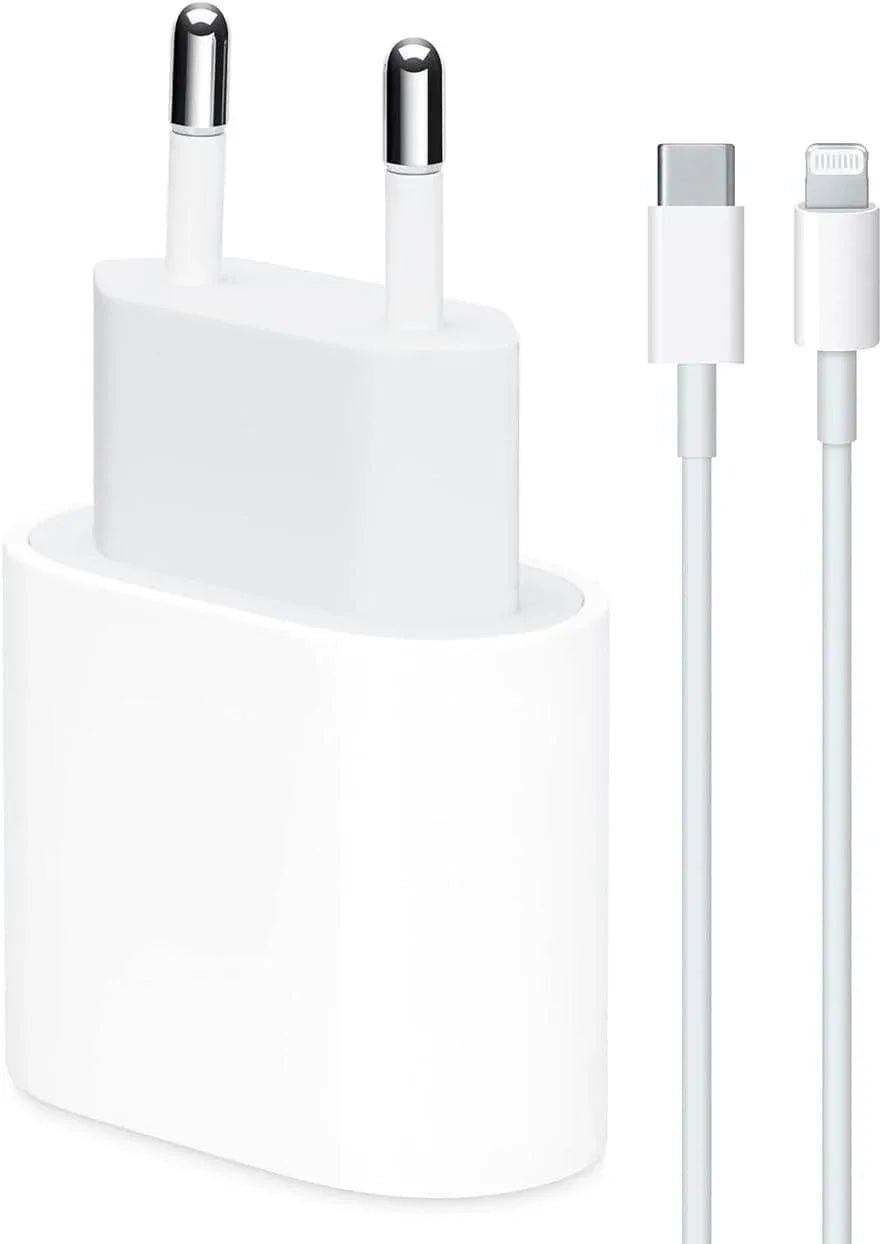 25w usbc adaptörü ve 1m usbc lightning pd kablo şarj seti - TechnioTR