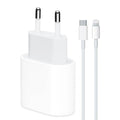 25w usbc adaptörü ve 1m usbc lightning pd kablo şarj seti - TechnioTR