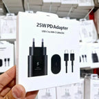 ( 5 adet ) 25w süper hızlı typec çıkışlı başlık adaptör ve typec to typec 1m kablo şarj set HİMO