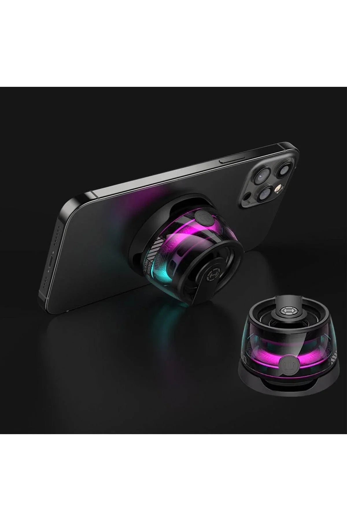 Magnetik mini hoparlör telefon arkasına yapışan wireless speaker d39 TORİMA