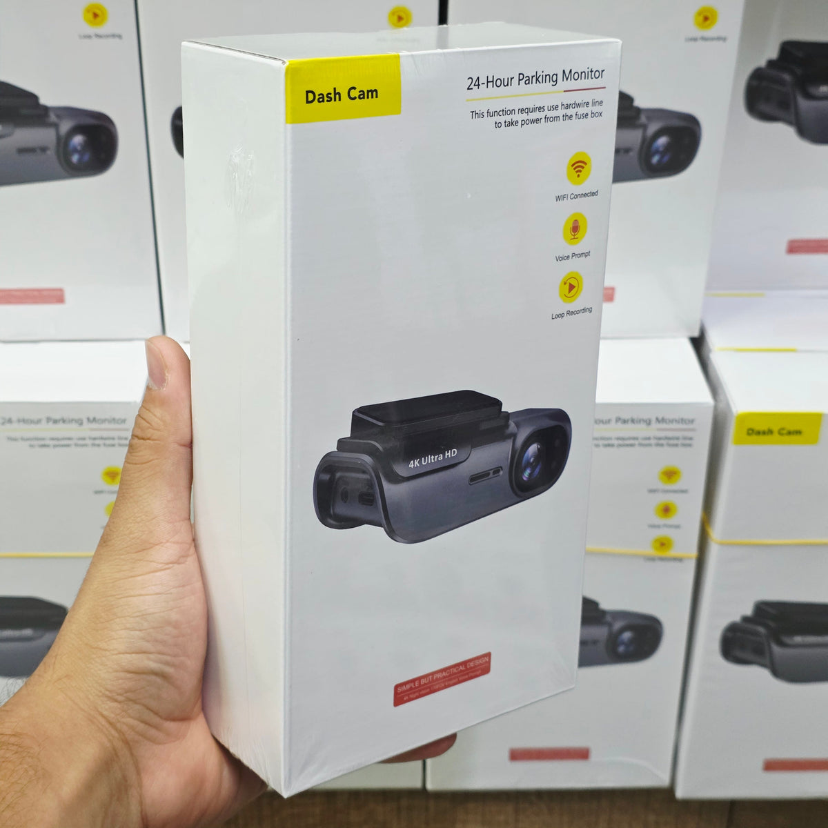 4K Ultra HD Akıllı Araç İçi Kamera - Wi-Fi Bağlantılı, 24 Saat Park Monitörlü, Gece Görüşlü ve Döngüsel Kayıt Özellikli Sürüş Kayıt Cihazı (Dash Cam) KolayMagza KM Technology - Toptan Telefon Aksesuarları