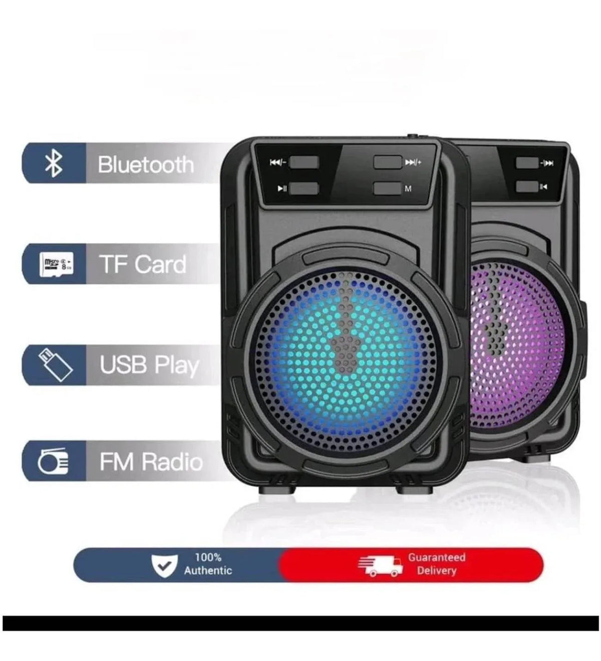 Fm-Sd Kart Usb Girişli Işıklı Ses Bombası Bluetooth Hoparlör Gts-1346 GRATNİCE