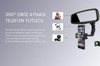Dikiz aynaya takılan 360 derece ayarlanabilir vakumlu araç içi telefon tutucu re-03 TORİMA