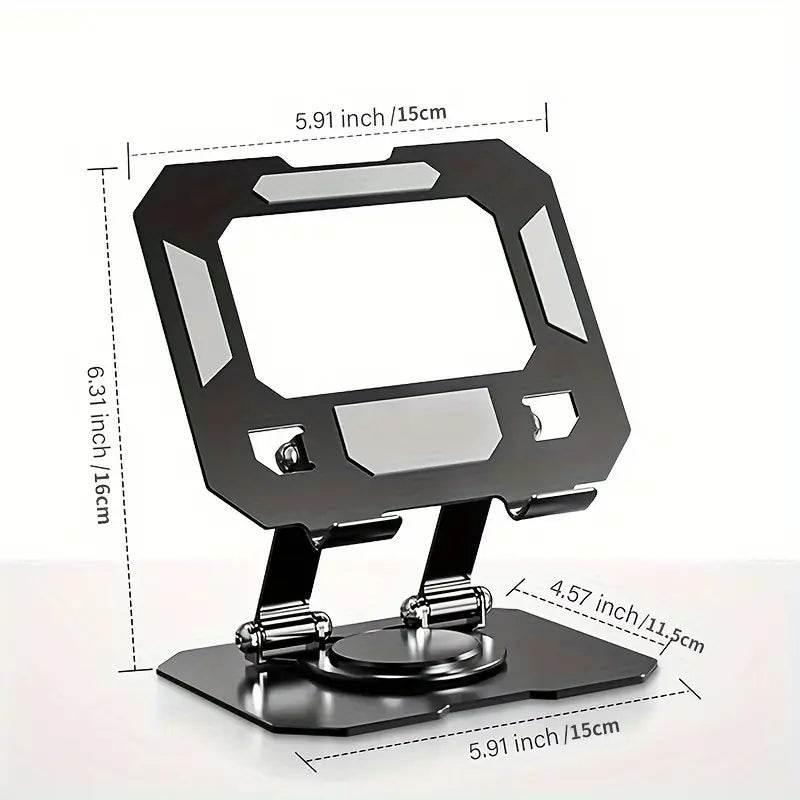 Foldable metal tablet stand | 360° döner, katlanabilir ayarlanabilir tutucu | tüm tablet modelleri ile uyumlu TEKNOİST