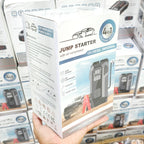 4'ü 1 Arada Taşınabilir Araç Akü Takviye Cihazı (Jump Starter) ve Dijital Hava Kompresörü - 12V Diesel Universal + el fenerli Müslüm