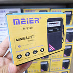 Meier m-9320 minimalist cep radyo fm/am/sw usb sarj edilebilir kulaklık takılabilir CARBON