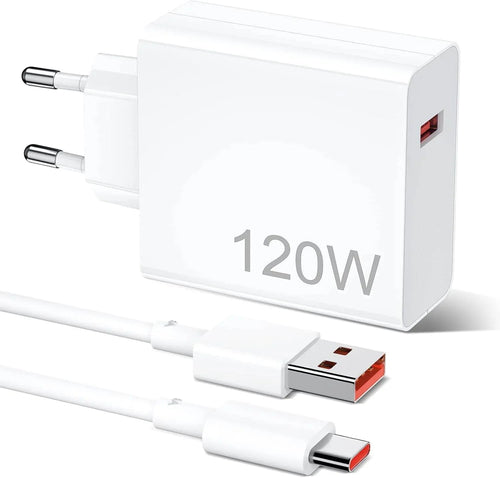 120w saniyeli turbo destekli usb çıkışlı başlık ve usb typec kablo şarj seti MABTECH