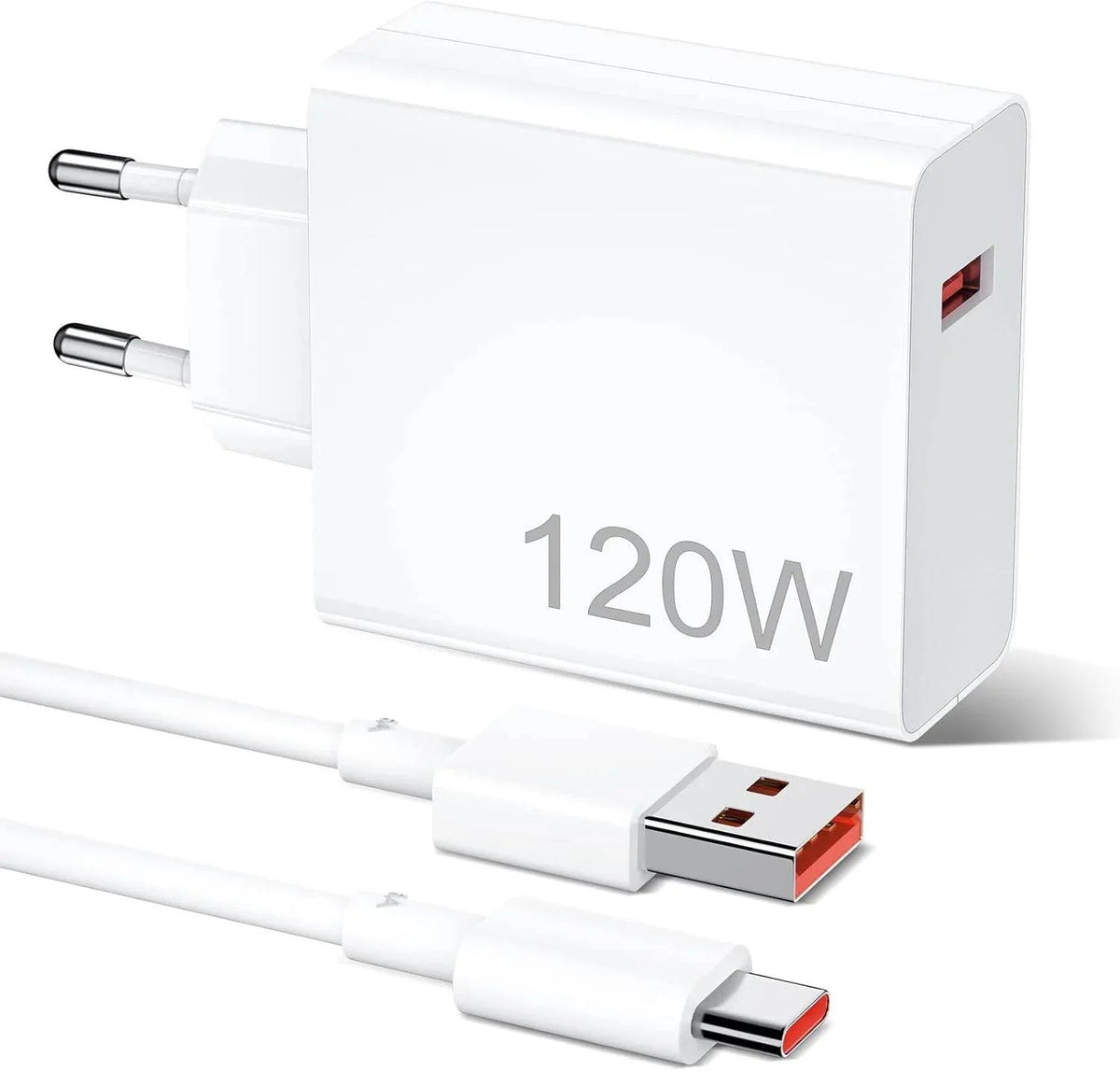 120w saniyeli turbo destekli usb çıkışlı başlık ve usb typec kablo şarj seti MABTECH