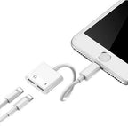 ( 5 adet ) Lightning 2in1 çoğaltıcı kulaklık ve şarj dönüştürücü TEKNOİST