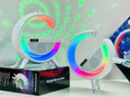 G Kablosuz Şarj Cihazı ve Disko Işığı RGB Rable lampa bluetooth Hoparlör TELETEK