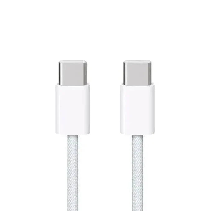 TypeC to TypeC hasır örgülü ios uyumlu şarj kablosu 1 metre