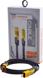 ( 5 adet ) 4ü1 arada örgülü hızlı şarj kablosu | 65w pd & 25w hızlı şarj | usb & type-c to lightning & type-c İVO