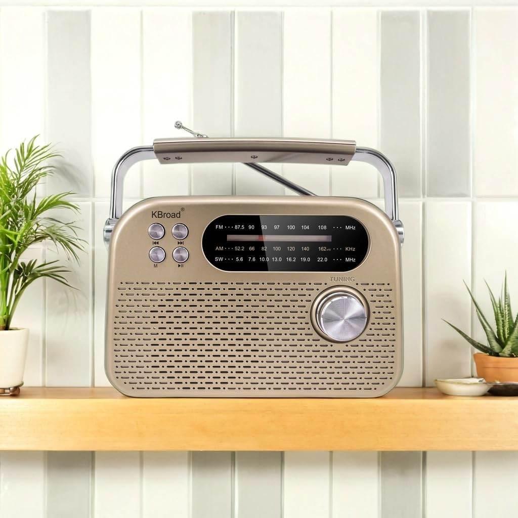 KTF-2026 nostaljı radiolu sm usb sd hafıza destekli bluetooth hoparlör KBROAD